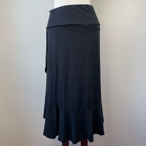 Bandolino Black Layered Midi Skirt Size S EUC - Picture 3 of 4